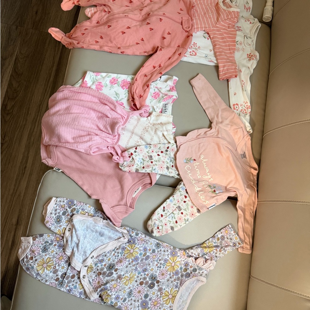 Carter's Assorted Pink and Floral Bodysuits